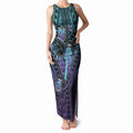 Personalised New Zealand Suicide Prevention Month Tank Maxi Dress Maori Mauri Tu Mauri Ora Polynesian Pattern
