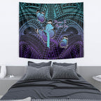 New Zealand Suicide Prevention Month Tapestry Maori Mauri Tu Mauri Ora Polynesian Pattern