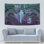 New Zealand Suicide Prevention Month Tapestry Maori Mauri Tu Mauri Ora Polynesian Pattern