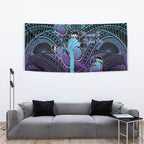 New Zealand Suicide Prevention Month Tapestry Maori Mauri Tu Mauri Ora Polynesian Pattern