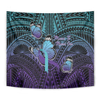 New Zealand Suicide Prevention Month Tapestry Maori Mauri Tu Mauri Ora Polynesian Pattern