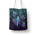 New Zealand Suicide Prevention Month Tote Bag Maori Mauri Tu Mauri Ora Polynesian Pattern
