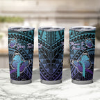 Personalised New Zealand Suicide Prevention Month Tumbler Cup Maori Mauri Tu Mauri Ora Polynesian Pattern
