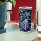 Personalised New Zealand Suicide Prevention Month Tumbler Cup Maori Mauri Tu Mauri Ora Polynesian Pattern