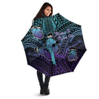 New Zealand Suicide Prevention Month Umbrella Maori Mauri Tu Mauri Ora Polynesian Pattern