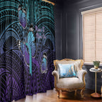 New Zealand Suicide Prevention Month Window Curtain Maori Mauri Tu Mauri Ora Polynesian Pattern