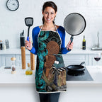 New Zealand Tui Bird Wahaika Apron Maori Weapon Paua Shell Koru Pattern