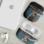 New Zealand Tui Bird Maripi AirPods Case Maori Weapon Kowhaiwhai Pattern