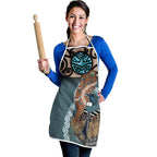 New Zealand Tui Bird Maripi Apron Maori Weapon Kowhaiwhai Pattern