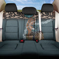 New Zealand Tui Bird Maripi Back Car Seat Cover Maori Weapon Kowhaiwhai Pattern