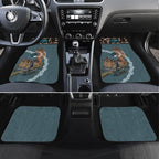New Zealand Tui Bird Maripi Car Mats Maori Weapon Kowhaiwhai Pattern