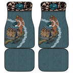 New Zealand Tui Bird Maripi Car Mats Maori Weapon Kowhaiwhai Pattern