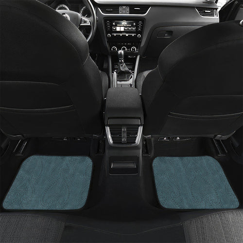 New Zealand Tui Bird Maripi Car Mats Maori Weapon Kowhaiwhai Pattern