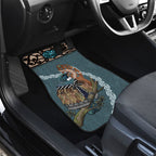 New Zealand Tui Bird Maripi Car Mats Maori Weapon Kowhaiwhai Pattern