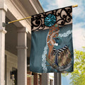 New Zealand Tui Bird Maripi Garden Flag Maori Weapon Kowhaiwhai Pattern