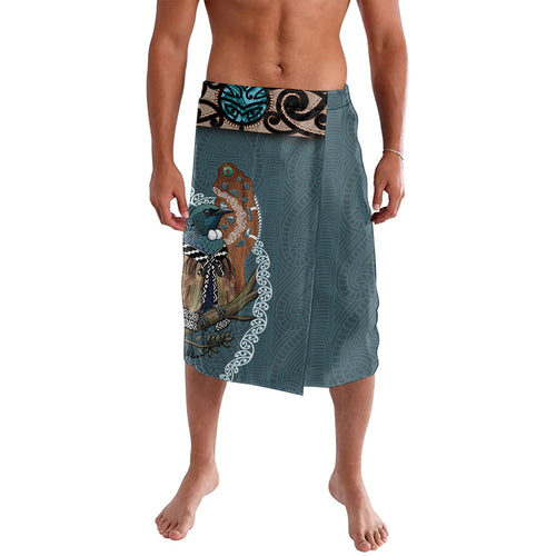 New Zealand Tui Bird Maripi Lavalava Maori Weapon Kowhaiwhai Pattern