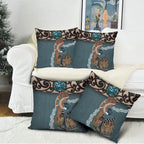New Zealand Tui Bird Maripi Pillow Cover Maori Weapon Kowhaiwhai Pattern