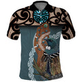 New Zealand Tui Bird Maripi Polo Shirt Maori Weapon Kowhaiwhai Pattern