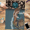 New Zealand Tui Bird Maripi Puzzle Maori Weapon Kowhaiwhai Pattern