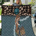 New Zealand Tui Bird Maripi Quilt Maori Weapon Kowhaiwhai Pattern