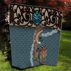 New Zealand Tui Bird Maripi Quilt Maori Weapon Kowhaiwhai Pattern