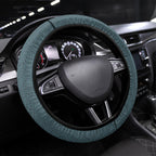 New Zealand Tui Bird Maripi Steering Wheel Cover Maori Weapon Kowhaiwhai Pattern