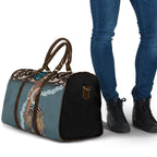 New Zealand Tui Bird Maripi Travel Bag Maori Weapon Kowhaiwhai Pattern