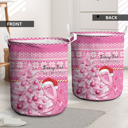 Australia Breast Cancer Awareness Month Laundry Basket Thinking Pink This Christmas