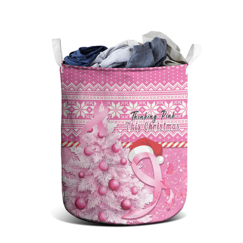 Australia Breast Cancer Awareness Month Laundry Basket Thinking Pink This Christmas