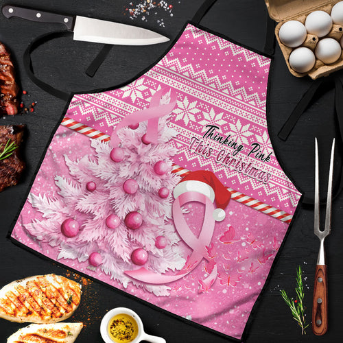 Australia Breast Cancer Awareness Month Apron Thinking Pink This Christmas