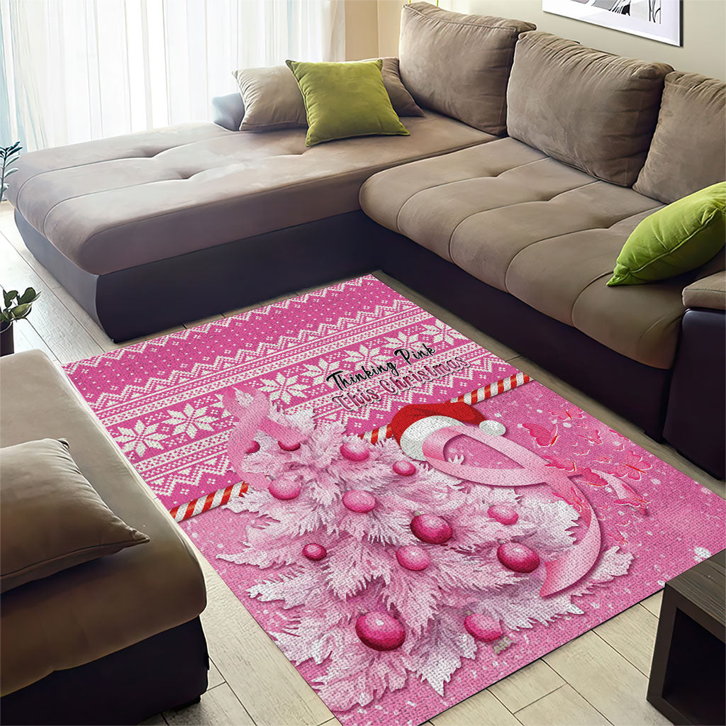 Australia Breast Cancer Awareness Month Area Rug Thinking Pink This Christmas