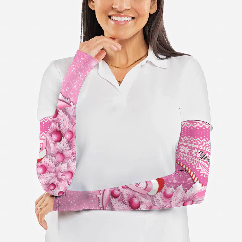 Personalised Australia Breast Cancer Awareness Month Arm Sleeves Thinking Pink This Christmas