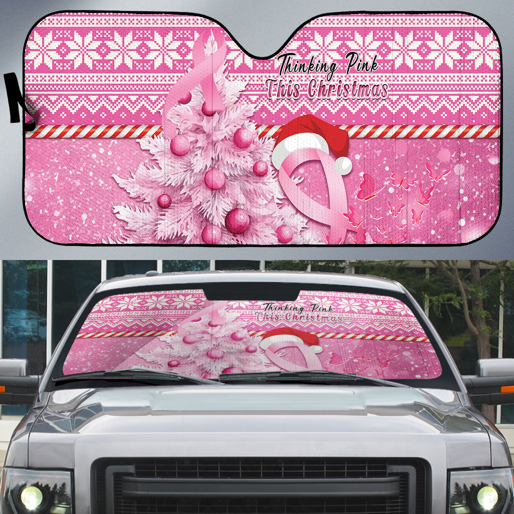 Australia Breast Cancer Awareness Month Auto Sun Shade Thinking Pink This Christmas