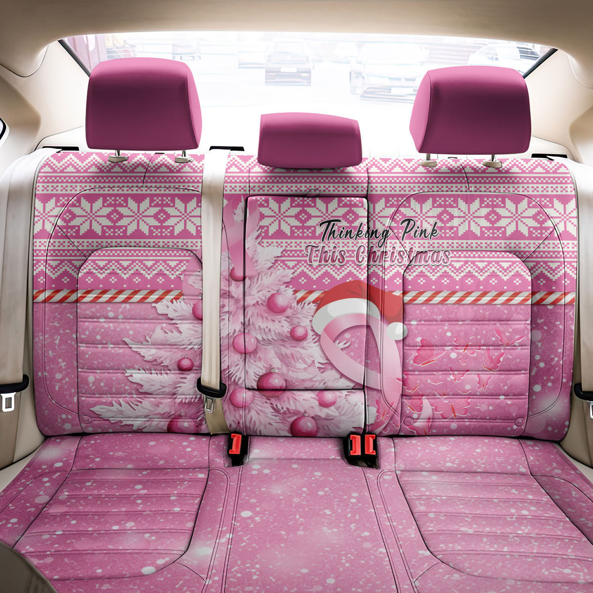 Australia Breast Cancer Awareness Month Back Car Seat Cover Thinking Pink This Christmas