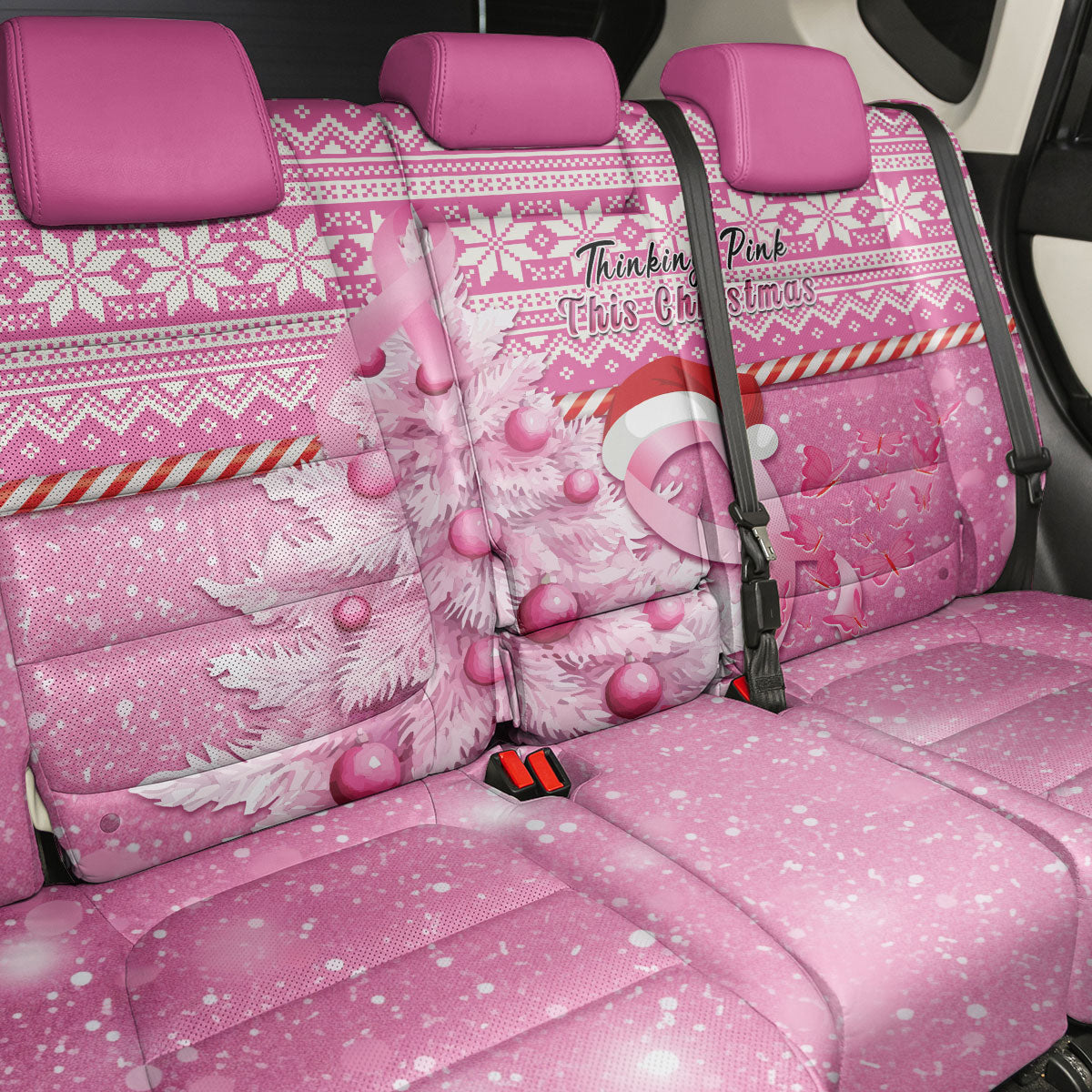 Australia Breast Cancer Awareness Month Back Car Seat Cover Thinking Pink This Christmas