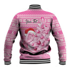Personalised Australia Breast Cancer Awareness Month Baseball Jacket Thinking Pink This Christmas