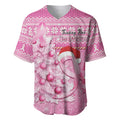 Personalised Australia Breast Cancer Awareness Month Baseball Jersey Thinking Pink This Christmas