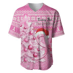 Personalised Australia Breast Cancer Awareness Month Baseball Jersey Thinking Pink This Christmas