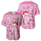 Personalised Australia Breast Cancer Awareness Month Baseball Jersey Thinking Pink This Christmas