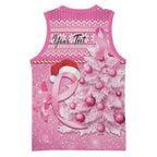 Personalised Australia Breast Cancer Awareness Month Basketball Jersey Thinking Pink This Christmas