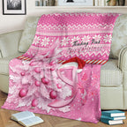 Australia Breast Cancer Awareness Month Blanket Thinking Pink This Christmas