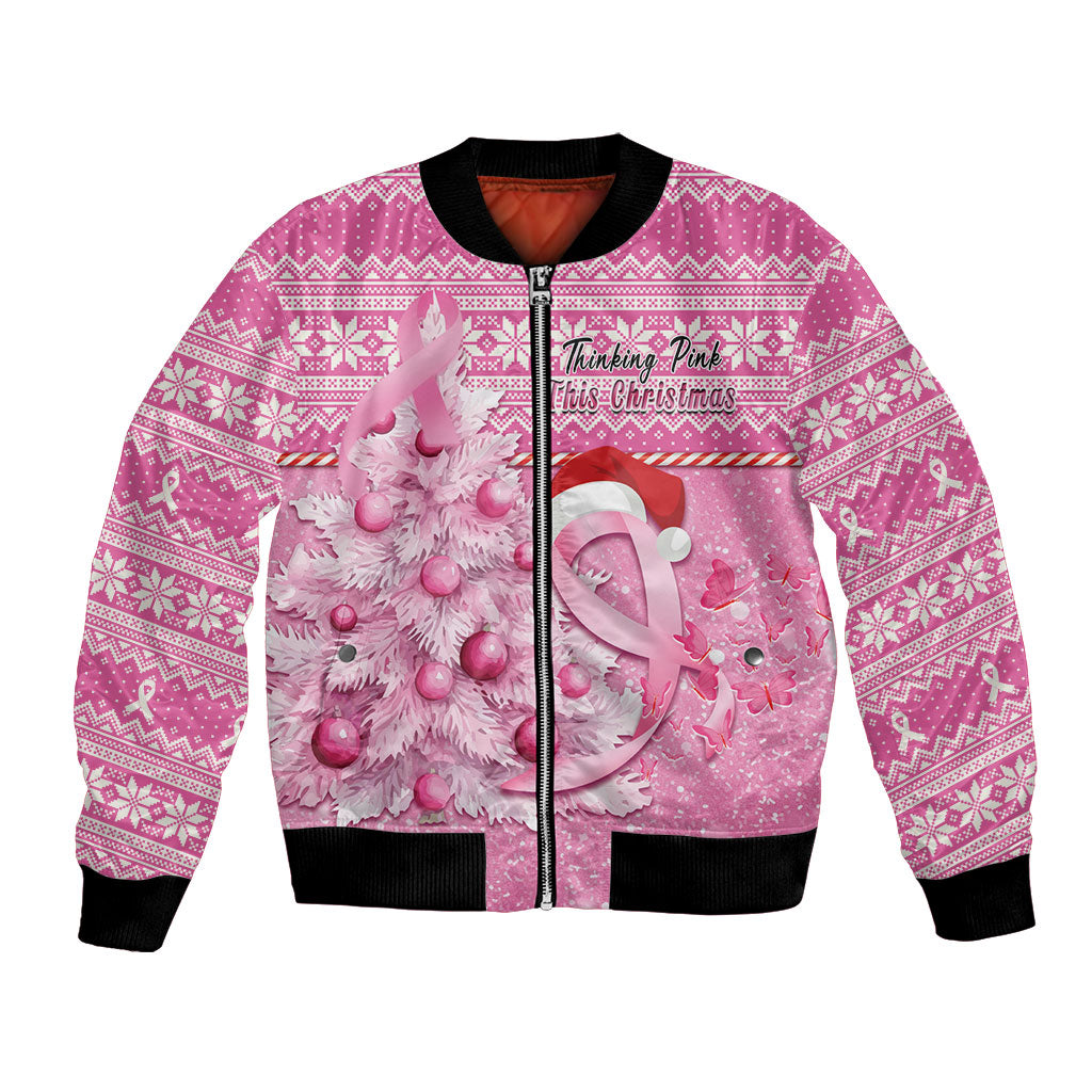 Personalised Australia Breast Cancer Awareness Month Bomber Jacket Thinking Pink This Christmas