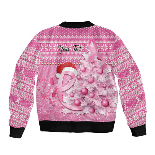 Personalised Australia Breast Cancer Awareness Month Bomber Jacket Thinking Pink This Christmas