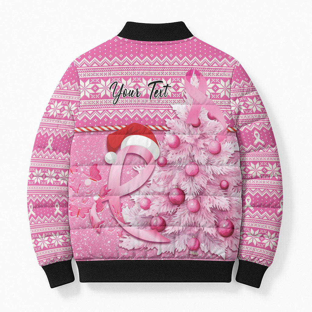Personalised Australia Breast Cancer Awareness Month Bomber Puffer Jacket Thinking Pink This Christmas