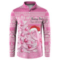 Personalised Australia Breast Cancer Awareness Month Button Sweatshirt Thinking Pink This Christmas