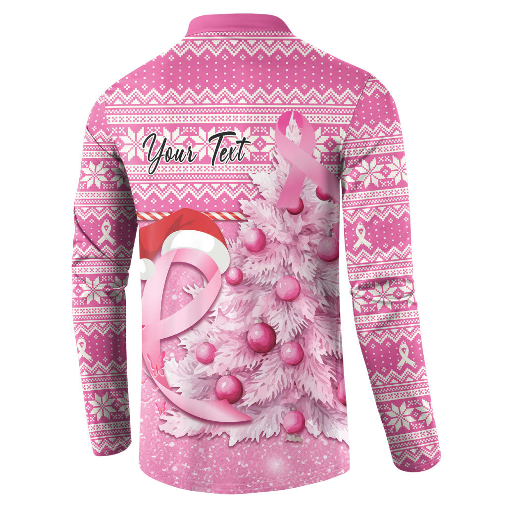 Personalised Australia Breast Cancer Awareness Month Button Sweatshirt Thinking Pink This Christmas