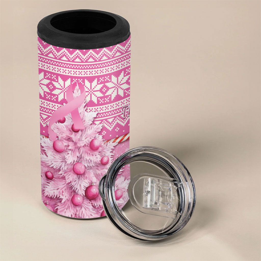 Australia Breast Cancer Awareness Month 4 in 1 Can Cooler Tumbler Thinking Pink This Christmas