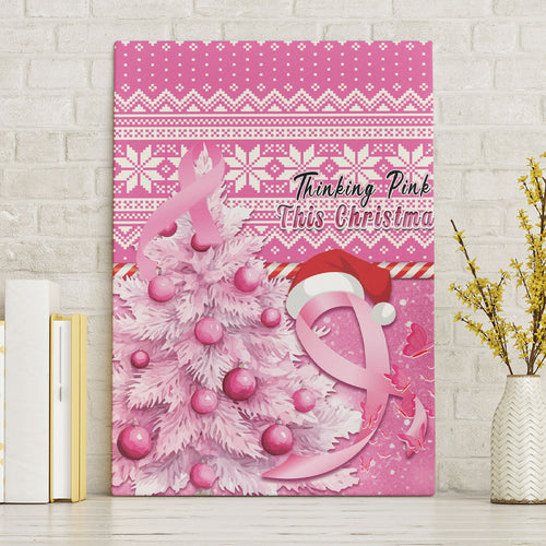 Australia Breast Cancer Awareness Month Canvas Wall Art Thinking Pink This Christmas