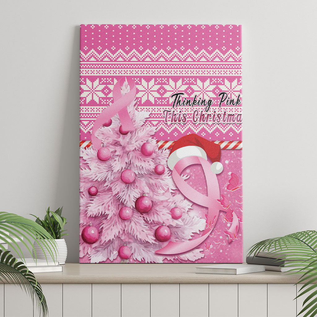 Australia Breast Cancer Awareness Month Canvas Wall Art Thinking Pink This Christmas