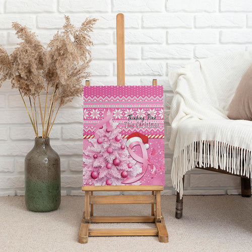 Australia Breast Cancer Awareness Month Canvas Wall Art Thinking Pink This Christmas